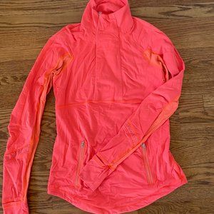 lululemon Quarter Zip Coral Jacket